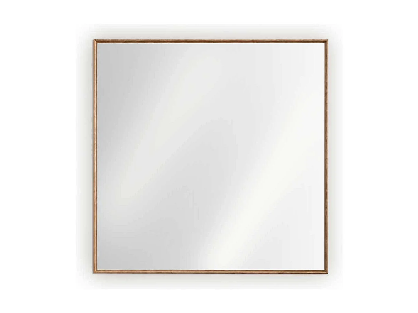 Wandspiegel Glasspiegel mit Holzrahmen in quadratischer Form