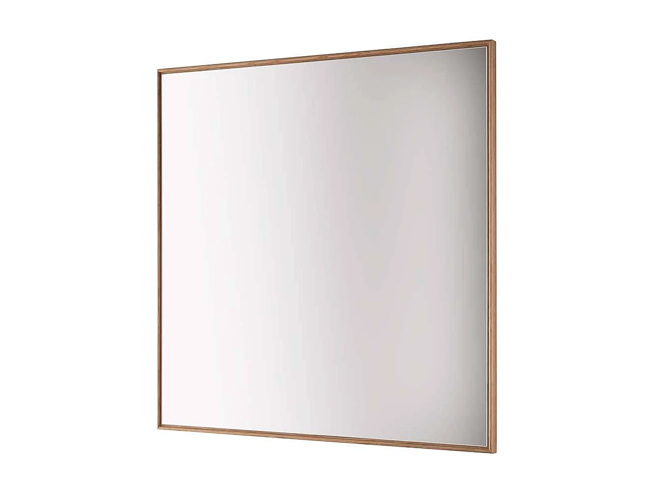 Wandspiegel Glasspiegel mit Holzrahmen in quadratischer Form