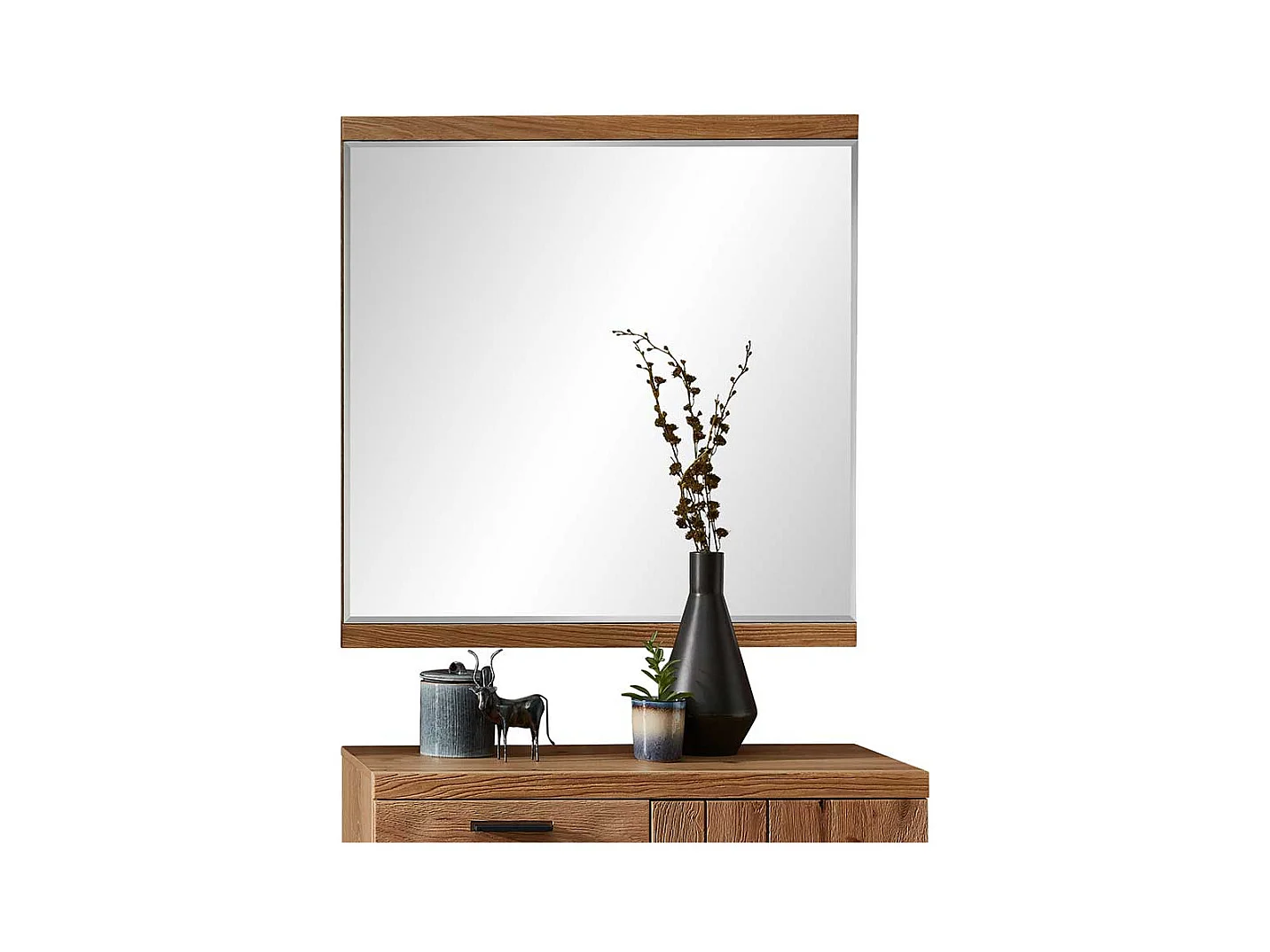 Wandspiegel in rechteckiger Form Facettenschliff