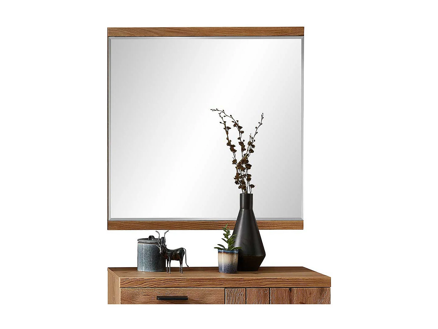 Wandspiegel in rechteckiger Form Facettenschliff