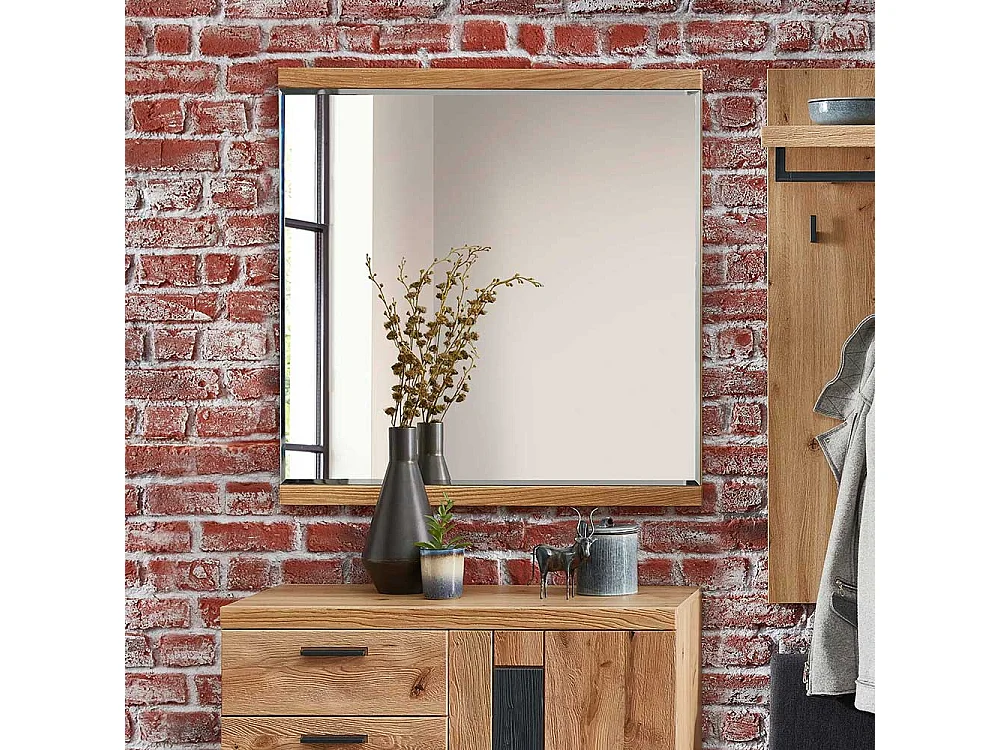 Wandspiegel in rechteckiger Form Facettenschliff