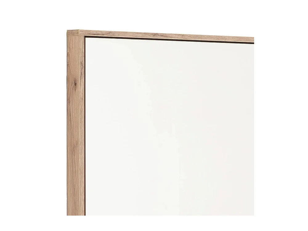 Wandspiegel Garderobenspiegel mit Holzwerkstoffrahmen in Wildeichefarben