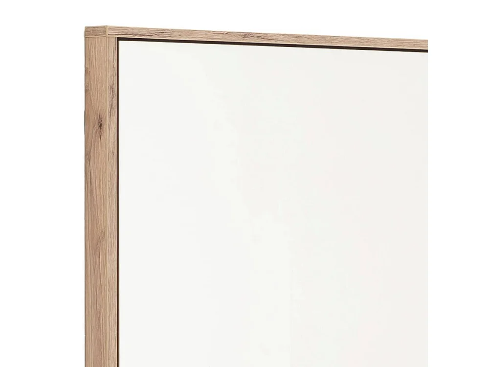 Wandspiegel Garderobenspiegel mit Holzwerkstoffrahmen in Wildeichefarben