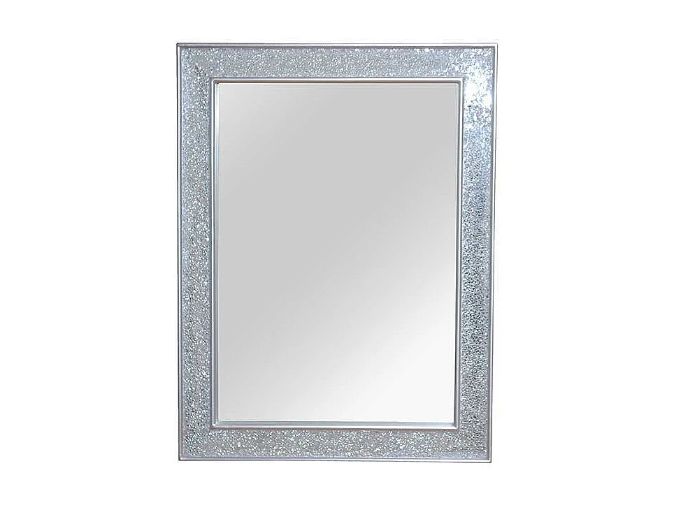 Flurspiegel in Silberfarben Mosaik Optik