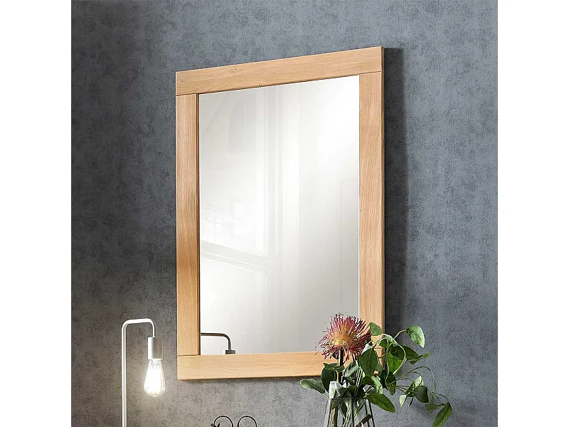 Schlafzimmerspiegel in Eiche Bianco massiv modern