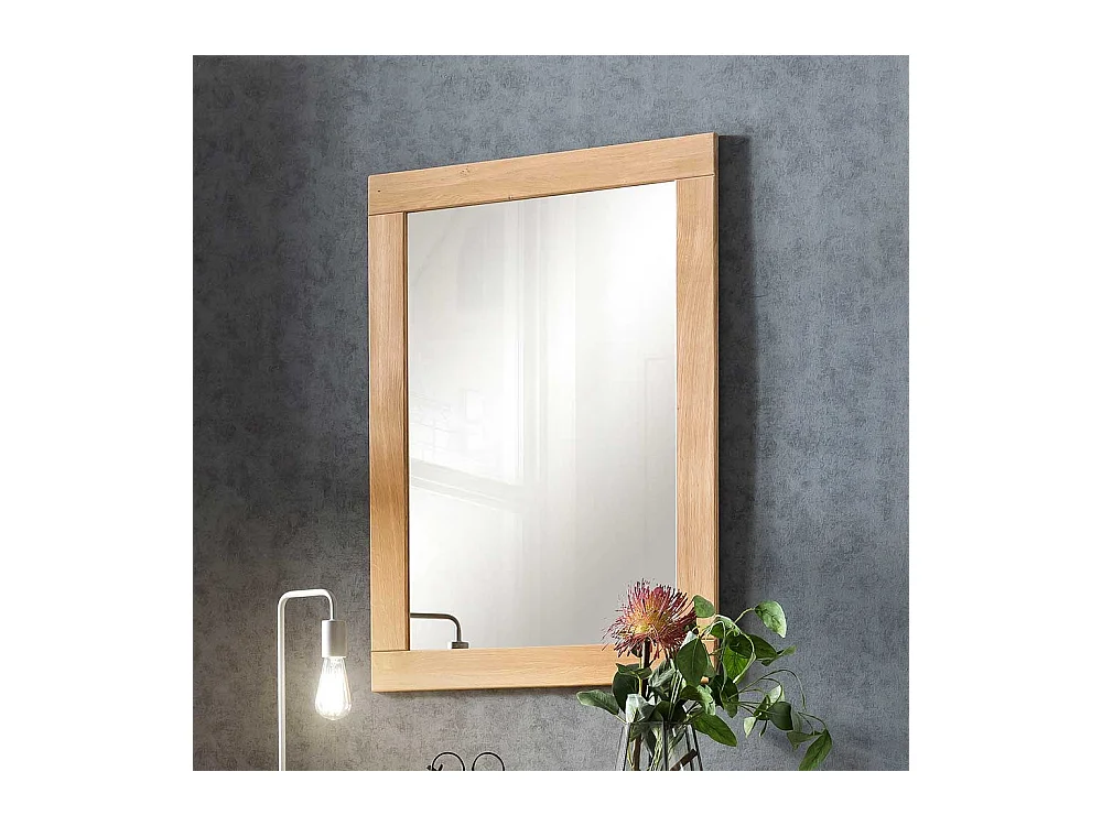 Schlafzimmerspiegel in Eiche Bianco massiv modern