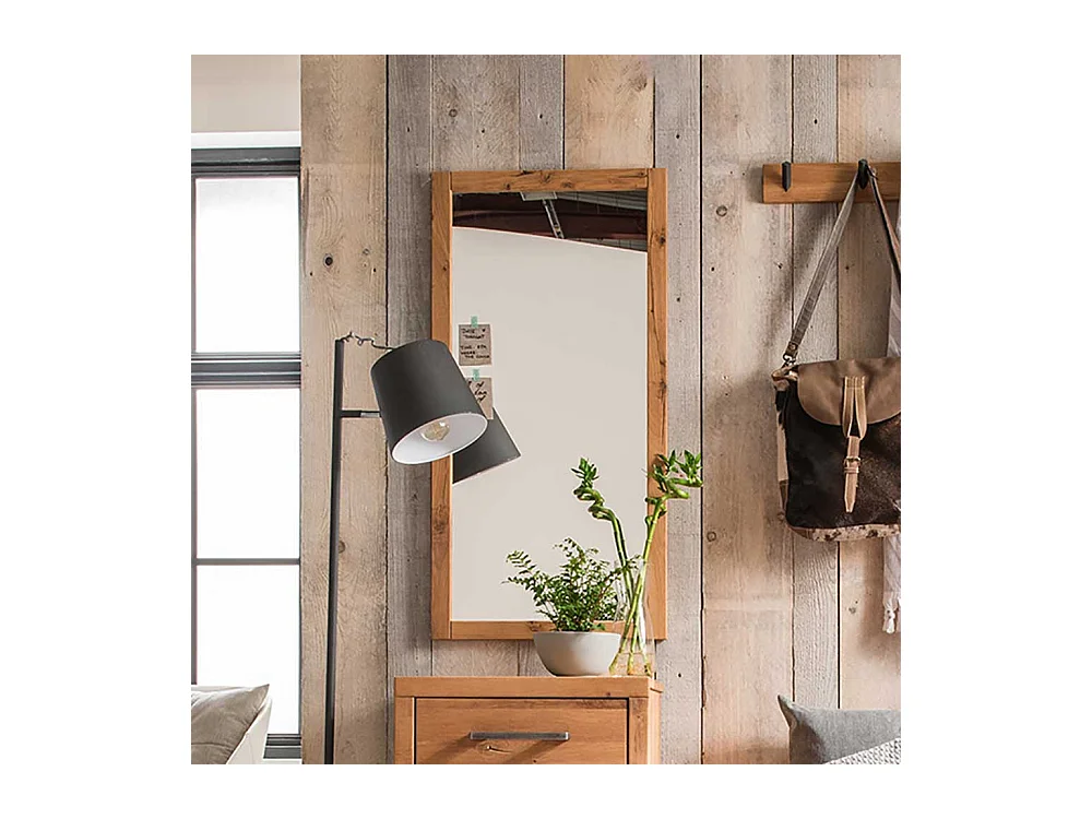 Flurspiegel aus Wildeiche Massivholz rustikalen Landhausstil