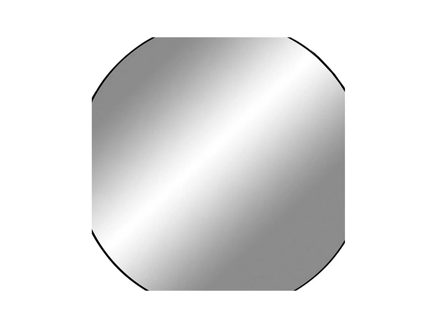 Runder Spiegel in Schwarz Metallrahmen