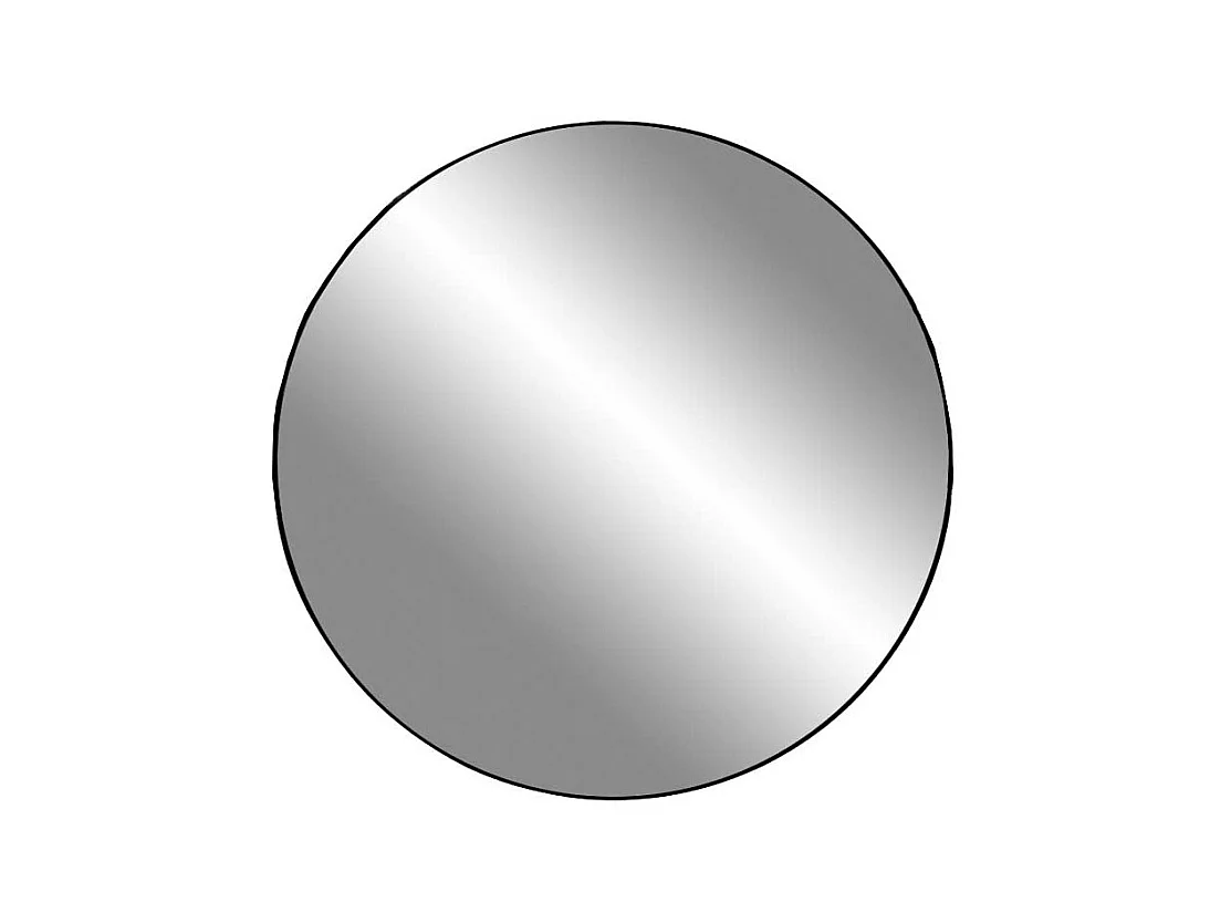 Runder Spiegel in Schwarz Metallrahmen