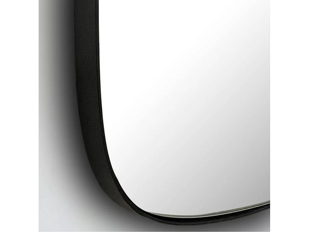 Wandspiegel Flurspiegel in organischer Form mit Metallrahmen