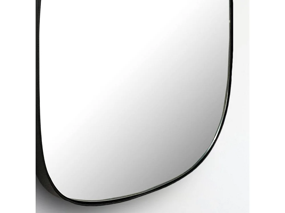 Wandspiegel Flurspiegel in organischer Form mit Metallrahmen