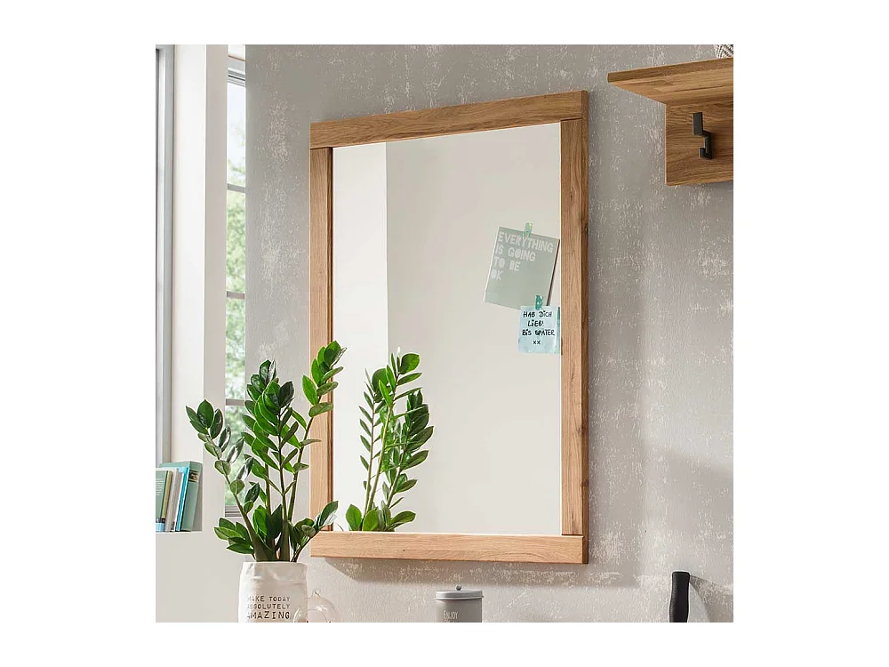 Wandspiegel aus Eiche Massivholz 70 cm breit