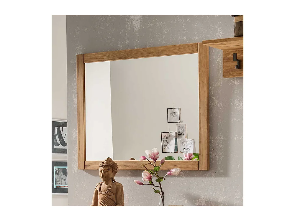 Wandspiegel aus Eiche Massivholz 70 cm breit