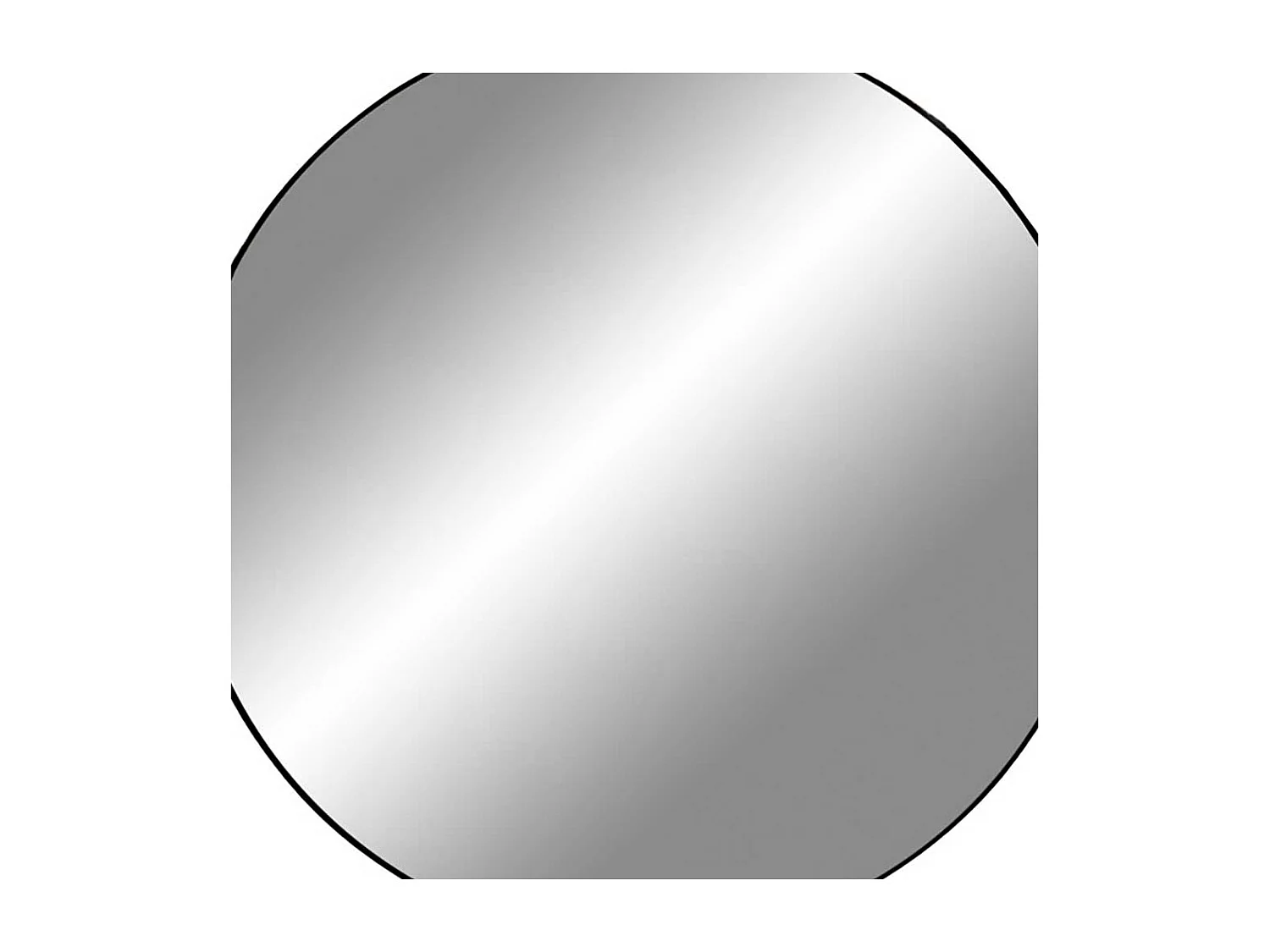 Runder Spiegel in Schwarz Metallrahmen