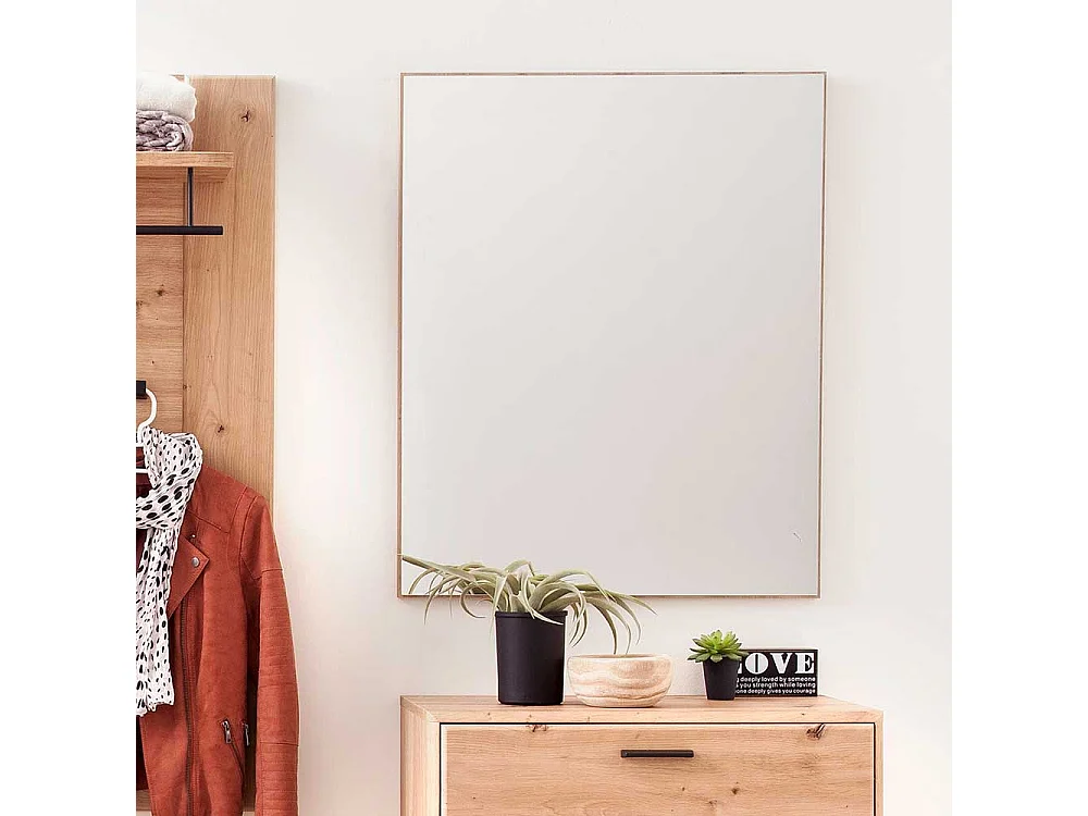 Garderobenspiegel in Eichefarben modern