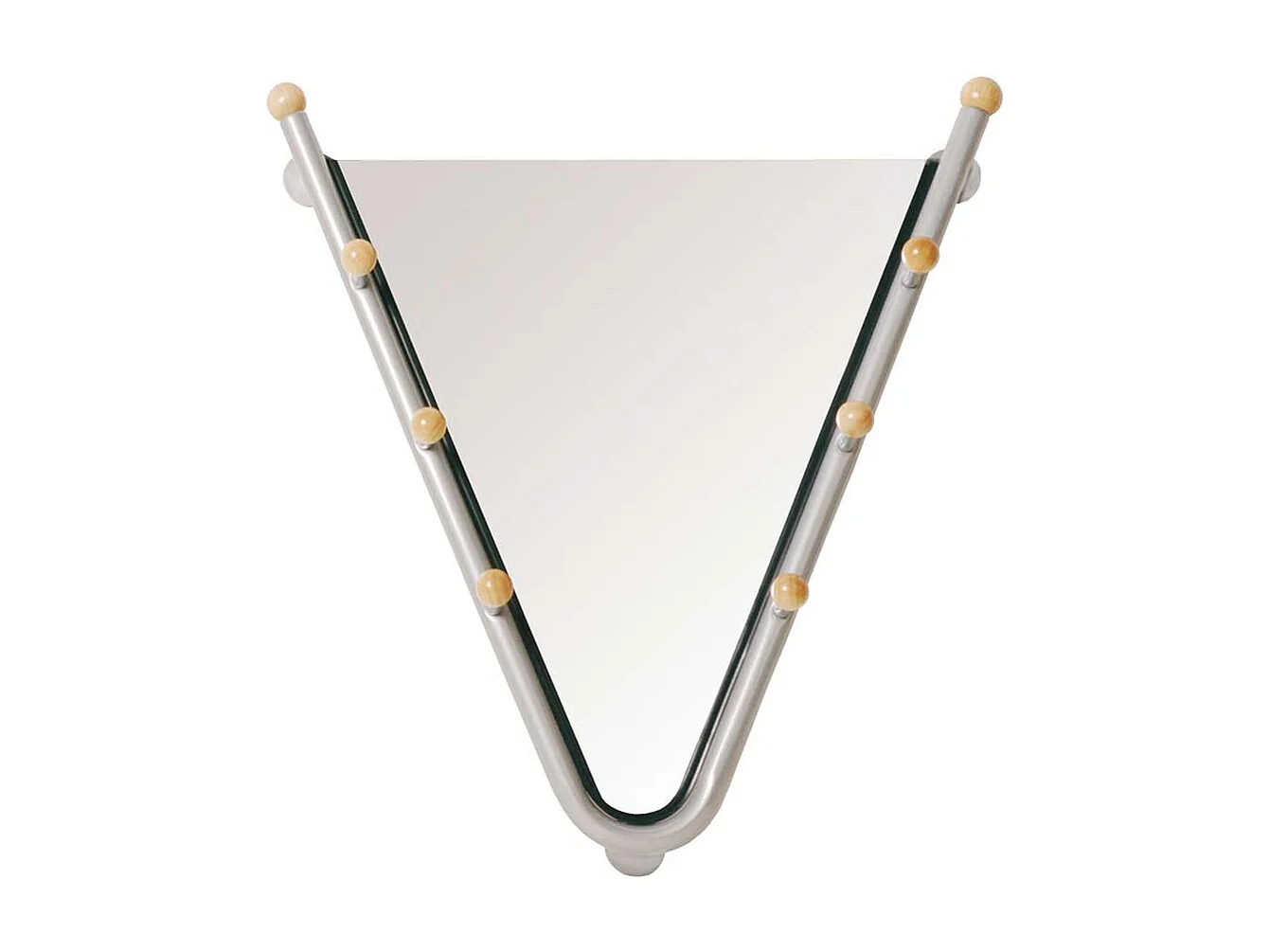 Wandspiegel mit Haken Stahl