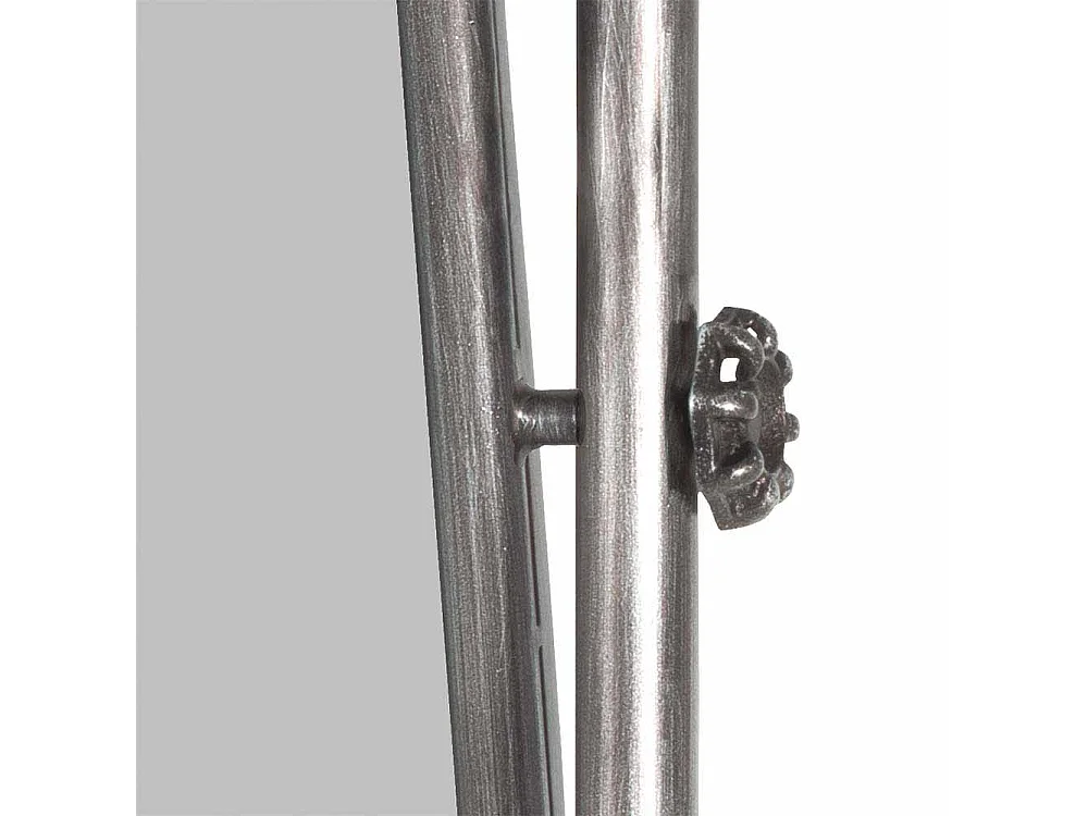 Garderobenspiegel aus Stahl Anthrazit