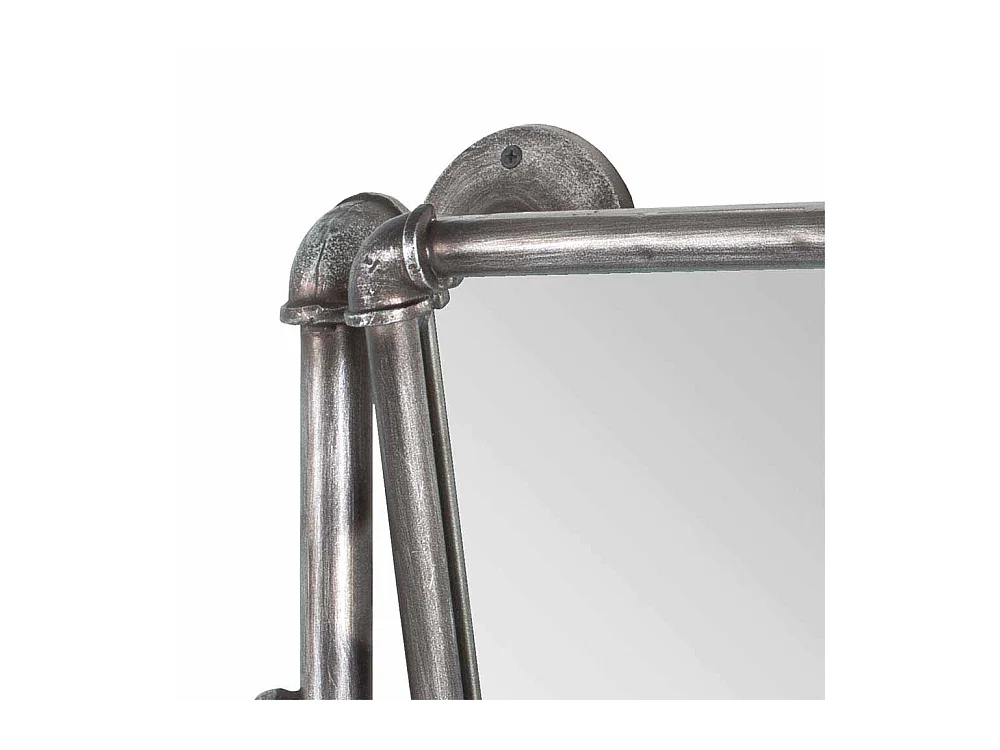 Garderobenspiegel aus Stahl Anthrazit