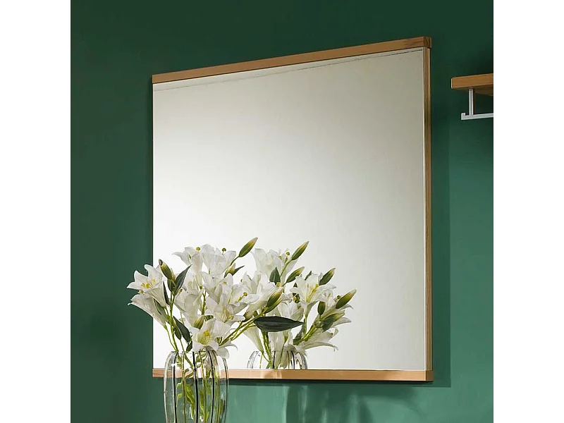 Dielenspiegel aus Kernbuche Massivholz 90 cm breit