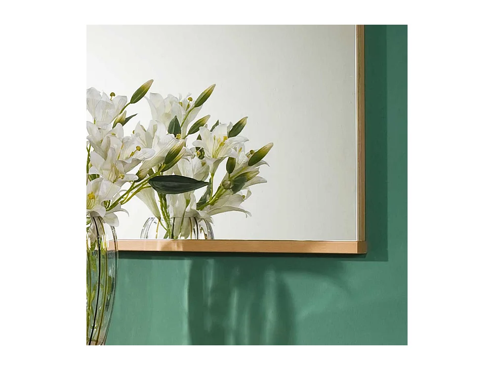 Dielenspiegel aus Kernbuche Massivholz 90 cm breit