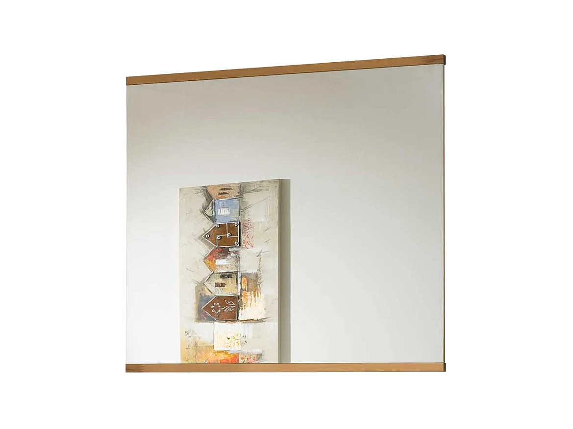 Dielenspiegel aus Kernbuche Massivholz 90 cm breit