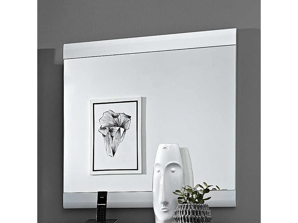 Garderobenspiegel in Weiß modern