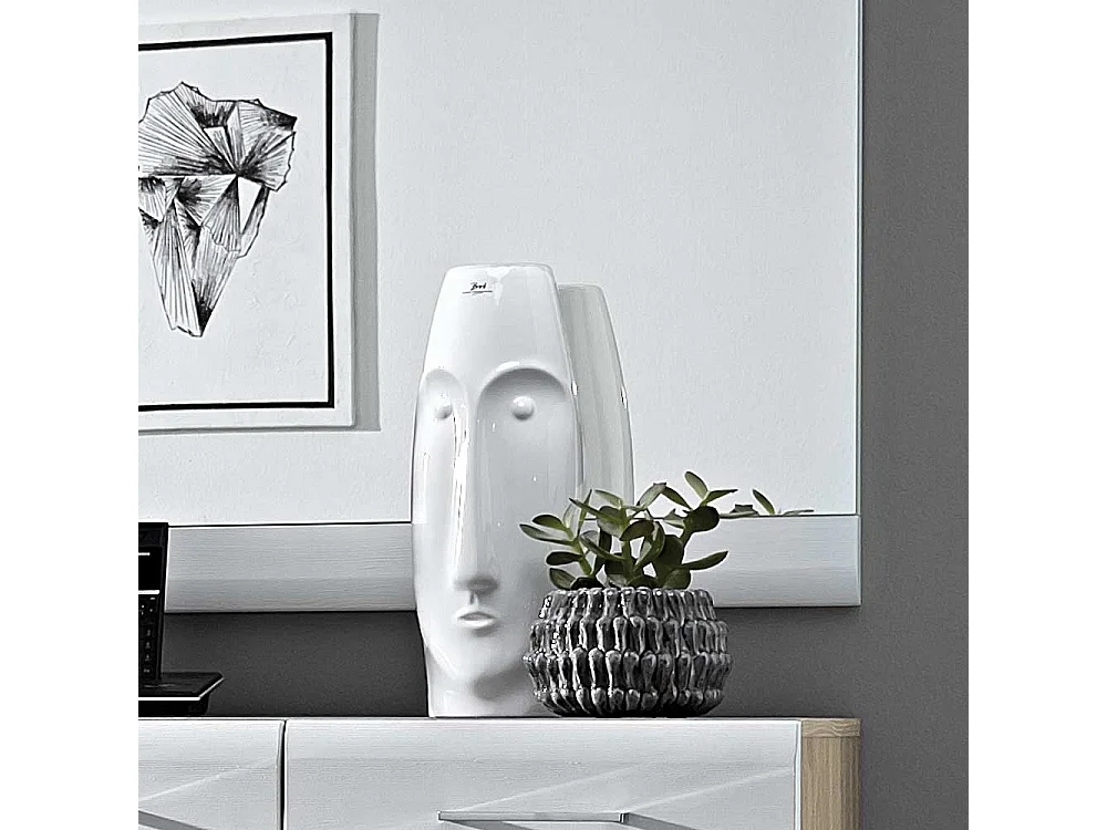 Garderobenspiegel in Weiß modern