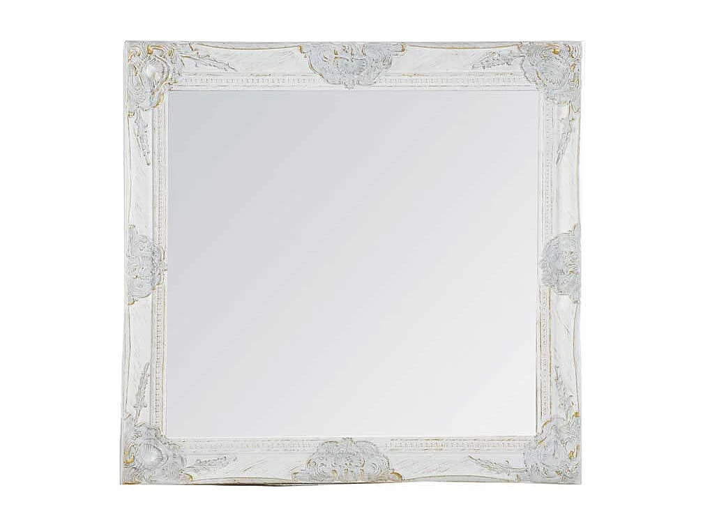 Barockspiegel in Weiß Rahmen