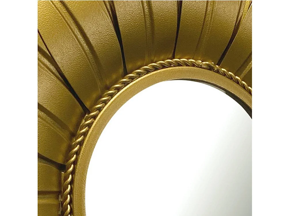 Wandspiegel Glasspiegel in Goldfarben mit Metallrahmen