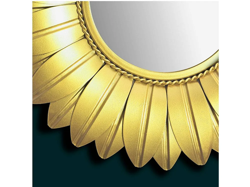 Wandspiegel Glasspiegel in Goldfarben mit Metallrahmen