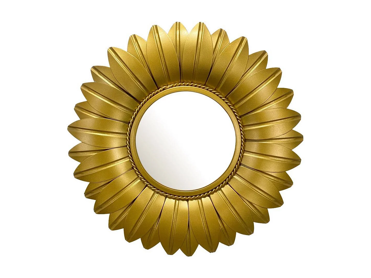 Wandspiegel Glasspiegel in Goldfarben mit Metallrahmen