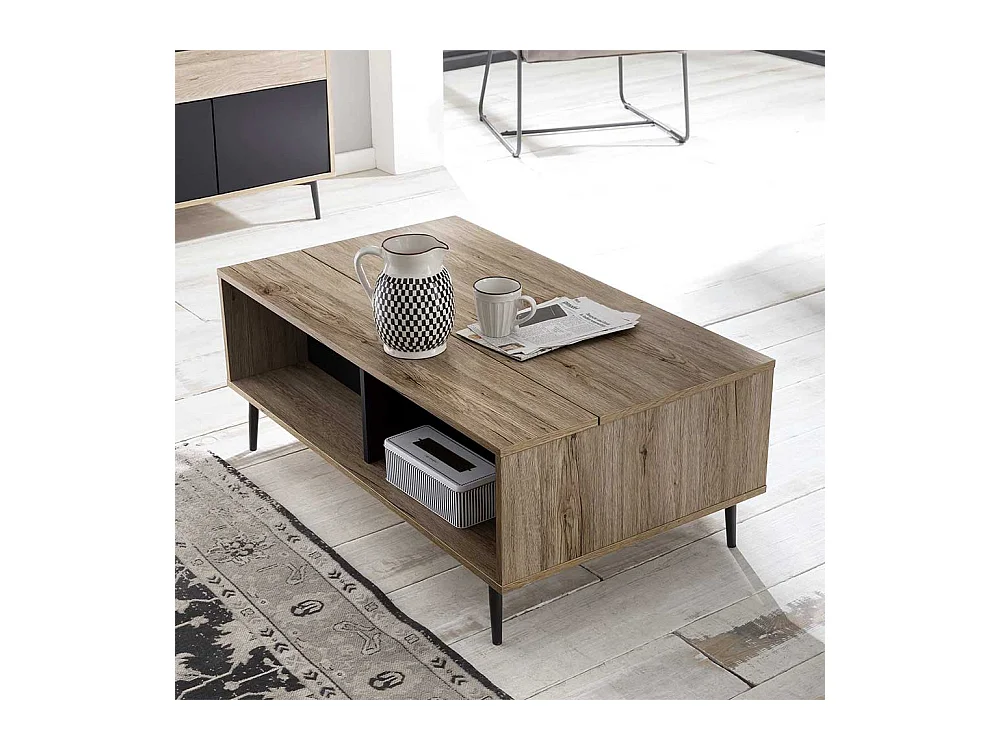 Couchtisch in Grey Wash Optik 100 cm breit