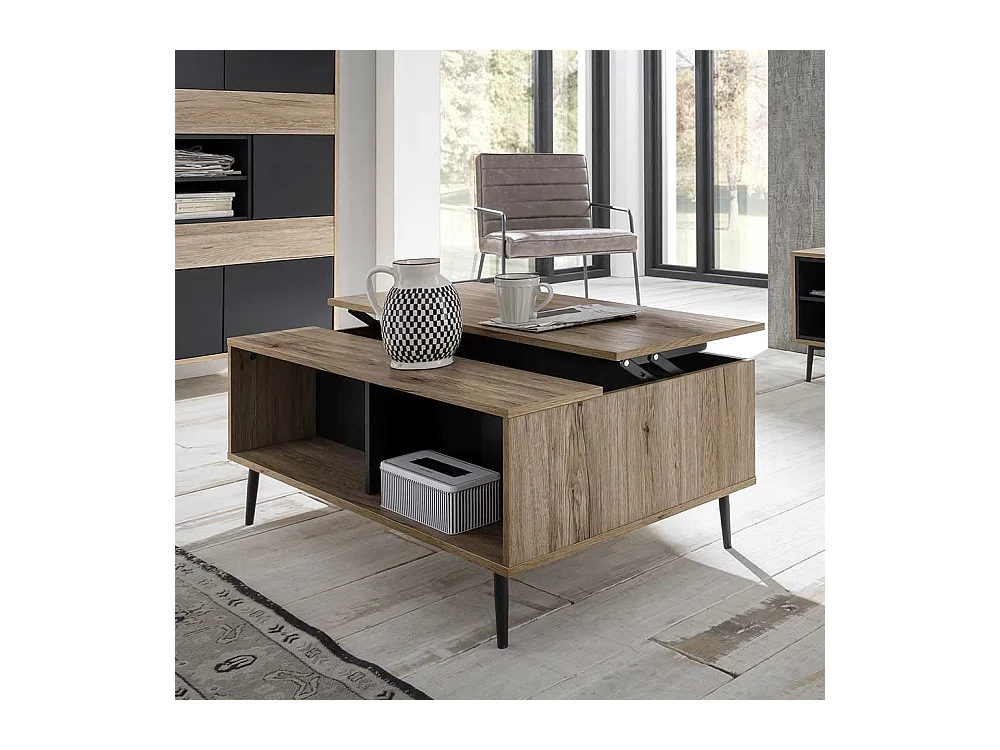 Couchtisch in Grey Wash Optik 100 cm breit