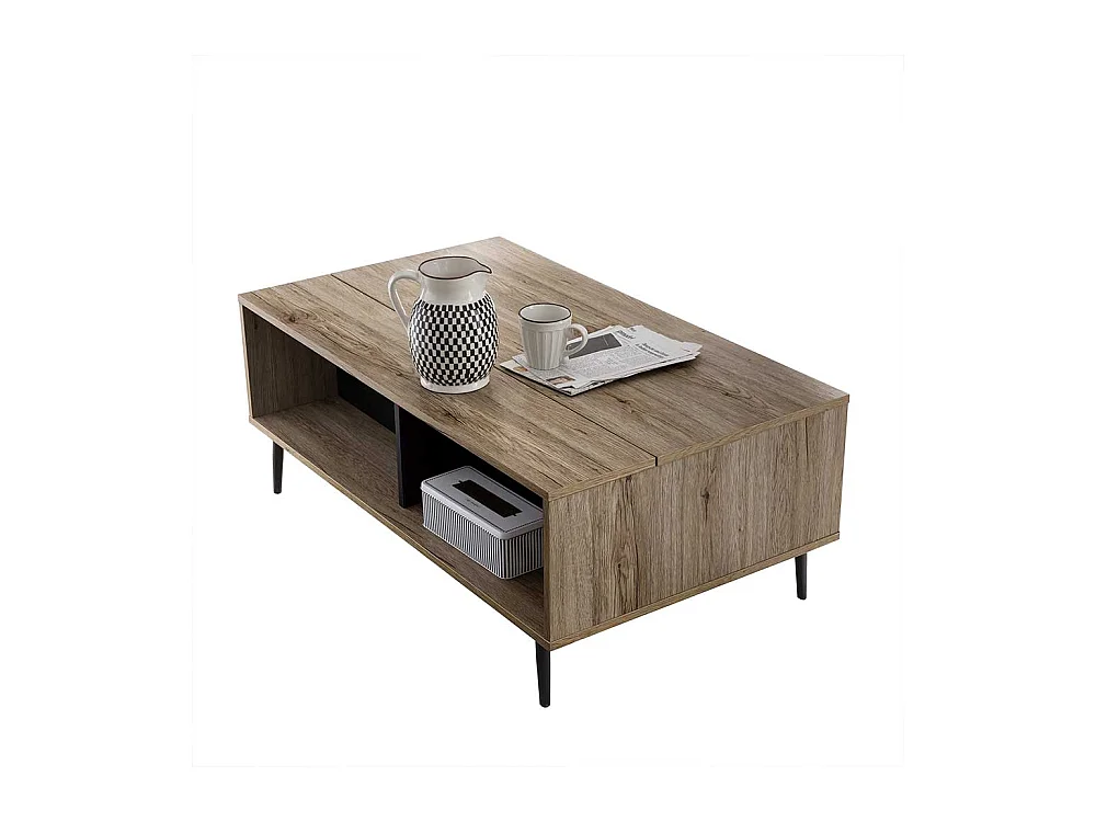 Couchtisch in Grey Wash Optik 100 cm breit