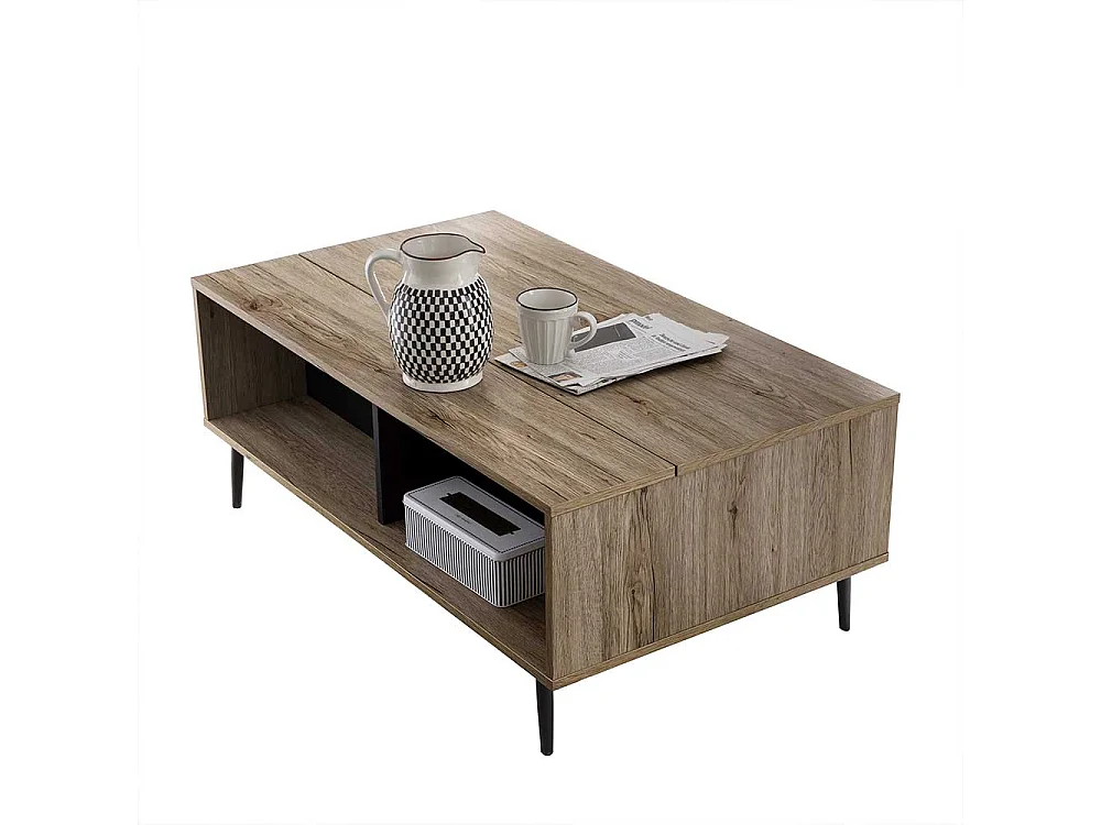 Couchtisch in Grey Wash Optik 100 cm breit