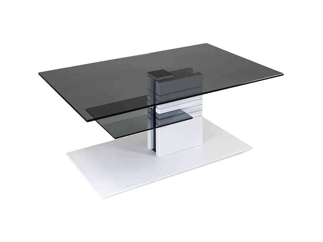 Couchtisch aus Sicherheitsglas Buche Massivholz