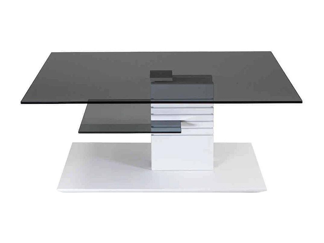 Couchtisch aus Sicherheitsglas Buche Massivholz