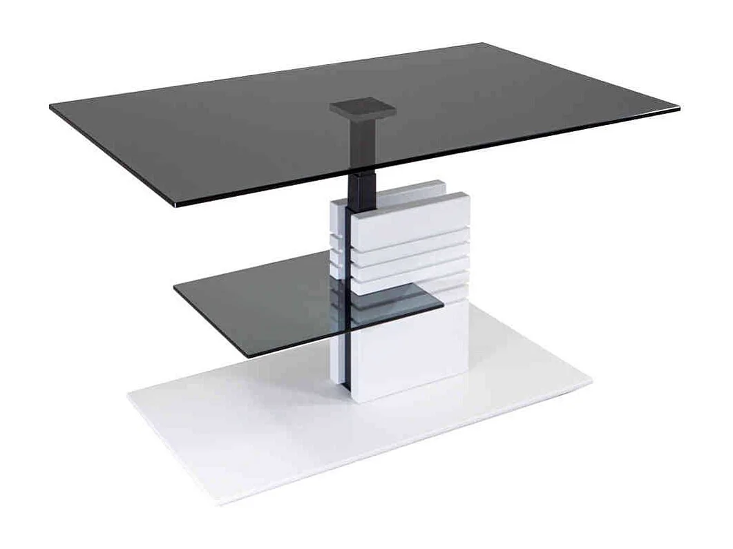 Couchtisch aus Sicherheitsglas Buche Massivholz