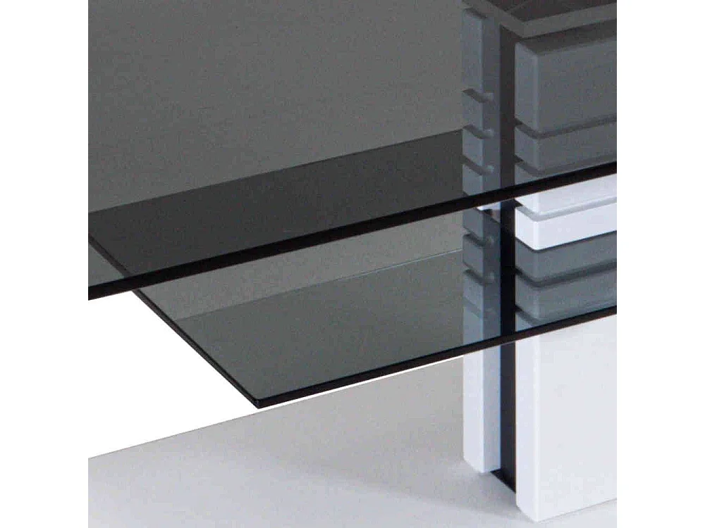 Couchtisch aus Sicherheitsglas Buche Massivholz