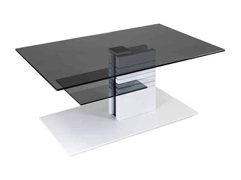 Couchtisch aus Sicherheitsglas Buche Massivholz