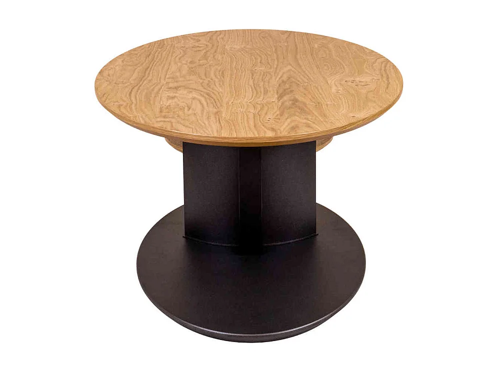 Sofa Tisch höhenverstellbar in Wildeichefarben Anthrazit