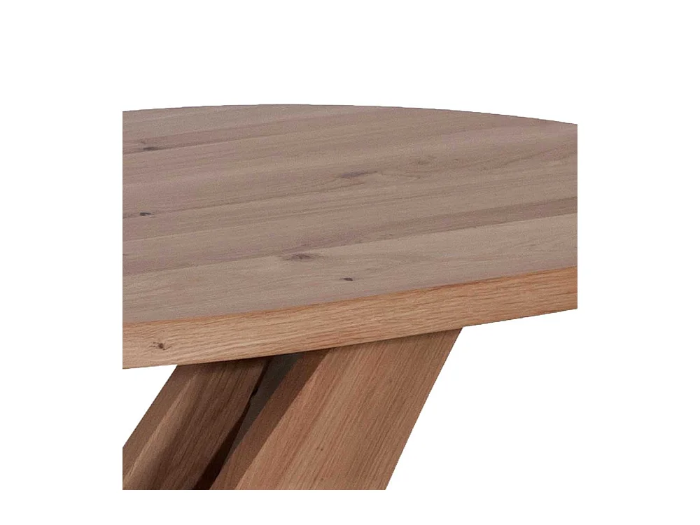 Designercouchtisch aus Wildeiche Massivholz und Sicherheitsglas höhenverstellbar
