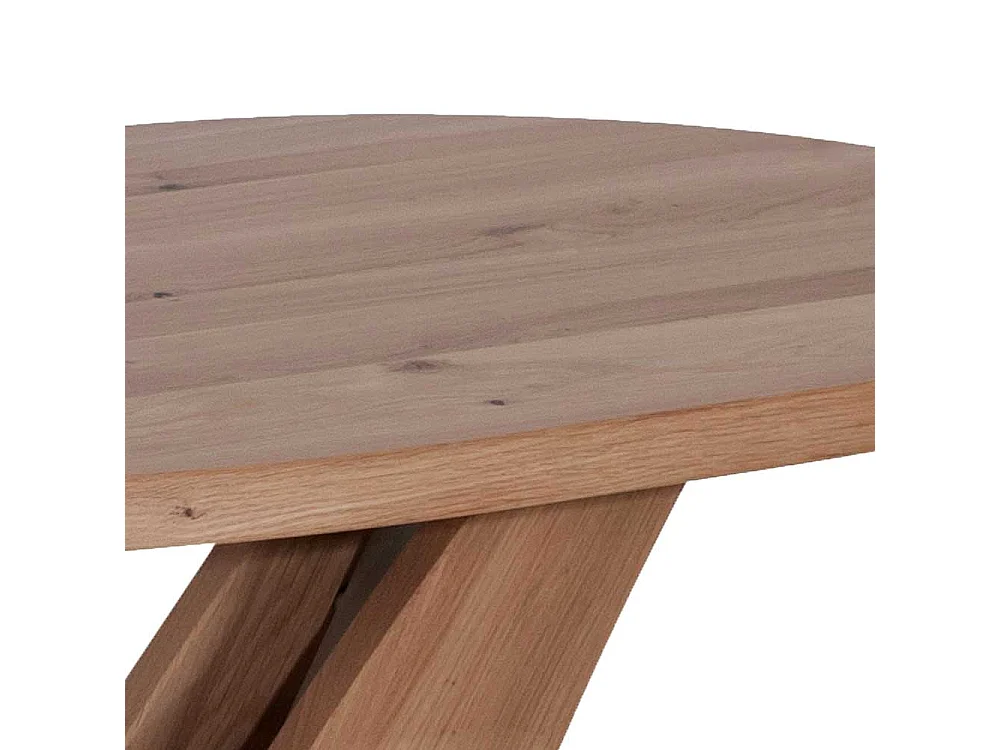 Designercouchtisch aus Wildeiche Massivholz und Sicherheitsglas höhenverstellbar