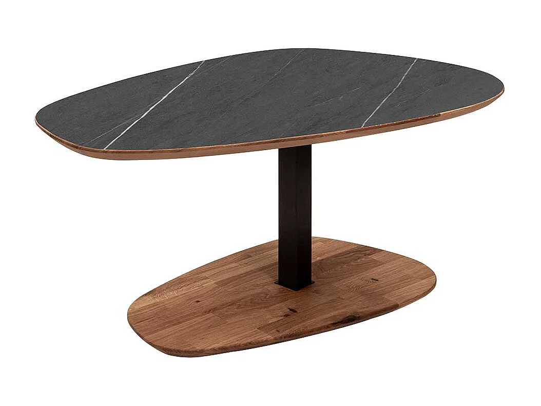 Couchtisch in Esstischhöhe höhenverstellbar Tischplatte in Trapezform