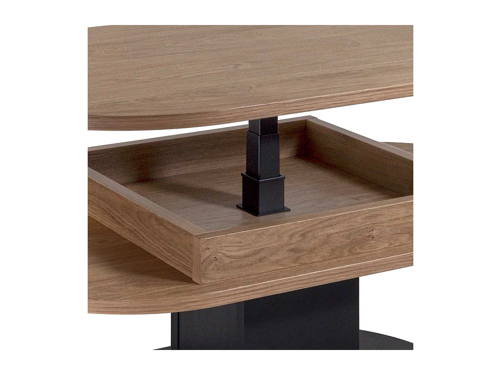 Couchtisch mit Staufach schwenkbarer Tischplatte