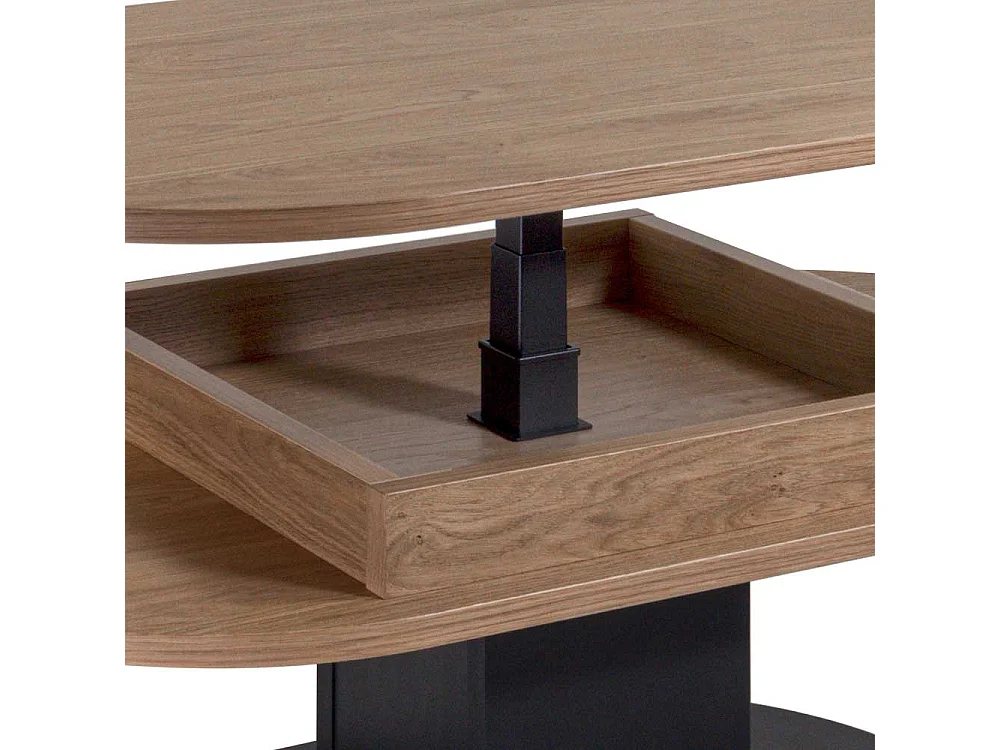 Couchtisch mit Staufach schwenkbarer Tischplatte