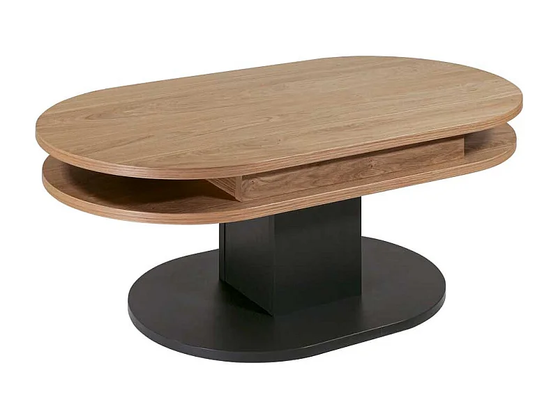 Couchtisch mit Staufach schwenkbarer Tischplatte