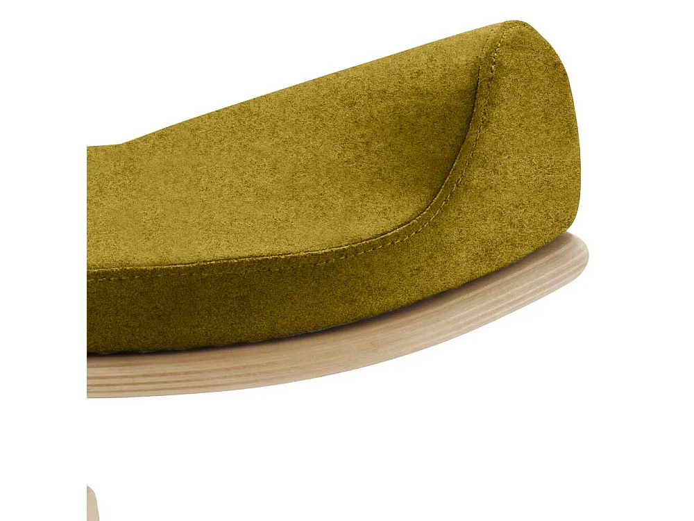 Hocker mit Sattelsitz in Buchefarben Gelbgrün