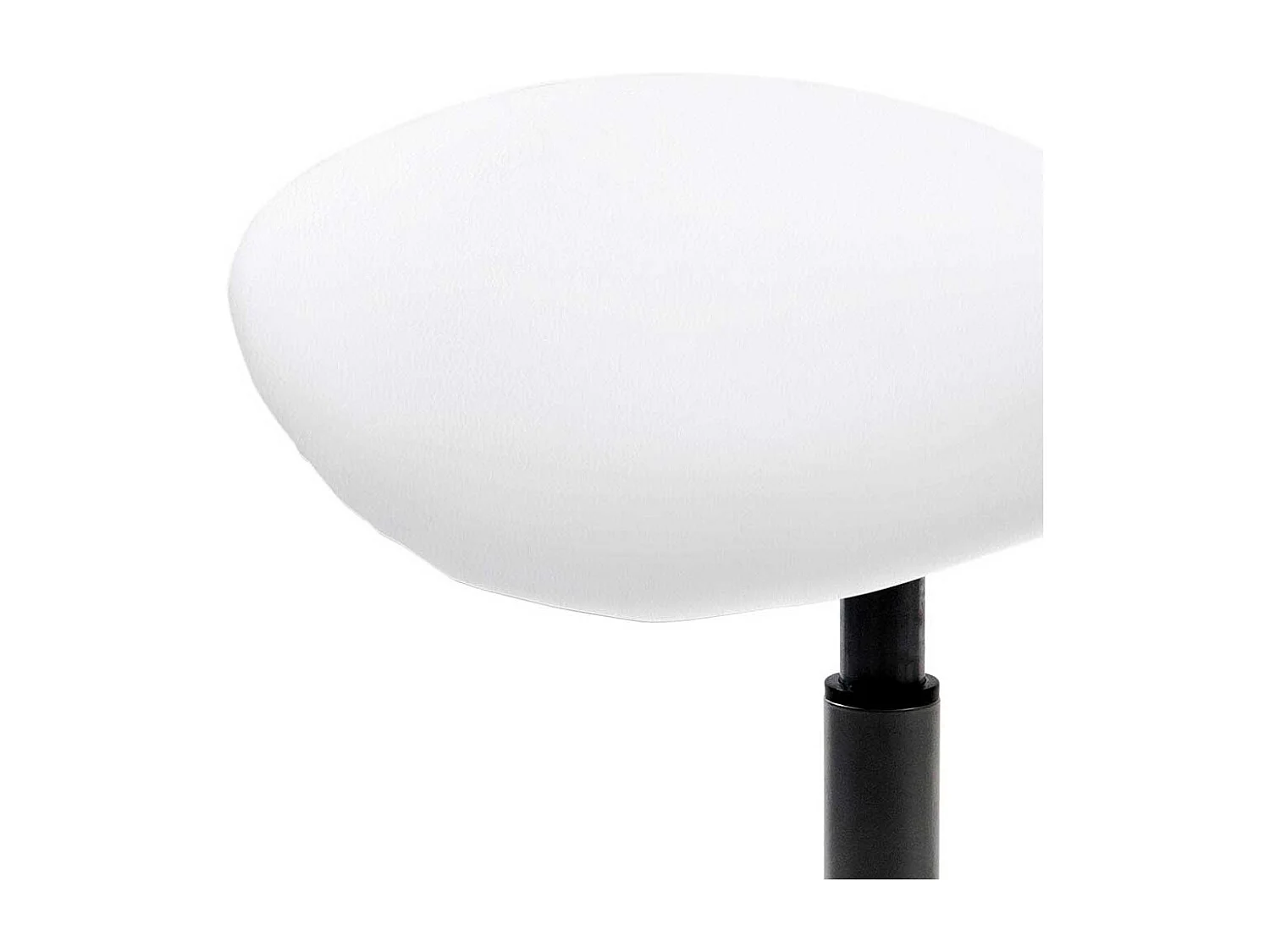 Pendelhocker mit Sattelsitz in Weiß höhenverstellbar durch Gasdruckfeder