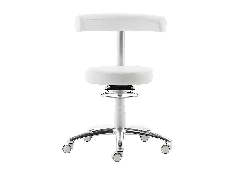 Büro Arbeitshocker durch Gasdruck höhenverstellbar gepolsterter Rückenlehne